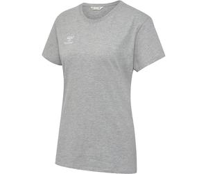 hummel GO 2.0 Camiseta Deportiva para Mujer, Manga Corta para Deporte, Fitness y Tiempo Libre, Camiseta básica de algodón 100% orgánico, Material elástico, Cuello Redondo
