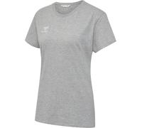 hummel GO 2.0 Camiseta S/S Sportshirt Mujer Manga Corta para Deporte, Fitness & Tiempo Libre - Camiseta básica de 100% Algodón Orgánico - Material Elástico - Cuello Redondo