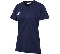 hummel GO 2.0 Camiseta S/S Sportshirt Mujer Manga Corta para Deporte, Fitness & Tiempo Libre - Camiseta básica de 100% Algodón Orgánico - Material Elástico - Cuello Redondo