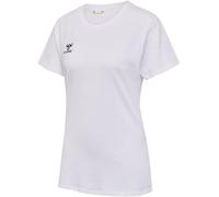 hummel GO 2.0 Camiseta S/S Sportshirt Mujer Manga Corta para Deporte, Fitness & Tiempo Libre - Camiseta básica de 100% Algodón Orgánico - Material Elástico - Cuello Redondo