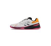 hummel HB TopFlight Pro 230728-9639 - Zapatillas de balonmano para interiores, color blanco/rosa/naranja, White Multicolor, 40.5 EU