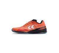 hummel Hb Topflight - Zapatillas de balonmano para adultos, negro, naranja, 43 EU