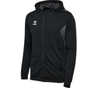 hummel Hmlauthentic Pl - Sudadera con Capucha y Cremallera para Hombre, Negro, S