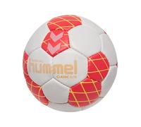 hummel HmlCLASSIC Elite - Balón de Balonmano, Color Blanco y Rojo