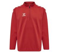 hummel - hmlCORE XK Half Zip Poly Sweat Kids, Sudadera niños Unisex, True Red, 116 -
