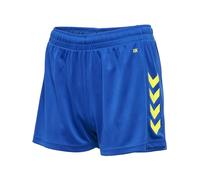 hummel Hmlcore Xk Poly-Pantalones Cortos para Mujer, True Blue/Blazing Yellow, Large