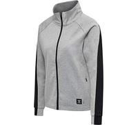 hummel Hmlessi Chaqueta con cremallera para mujer, gris jaspeado, XS