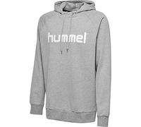 hummel HMLGO Cotton Logo Hoodie Color: Grey Melange_Talla: S