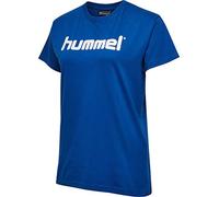 hummel HMLGO Cotton Logo T-Shirt Woman S/S Color: True Blue_Talla: XS