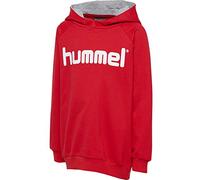 hummel HMLGO Kids Cotton Logo Hoodie Sudadera con Capucha para Niños, Unisex Hoodies, Unisex niños, Rojo, 152