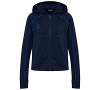 hummel HmlMOVE 2.0 Sudadera con Capucha con Cremallera para Mujer, Azul Marino, 2XL