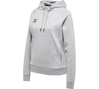 hummel, hmlMOVE Grid Cotton Hoodie Woman, Grey Melange, S