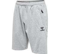 hummel hmlMOVE Grid Cotton Shorts Pantalones Cortos, Grey Melange, XL para Hombre