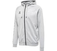 hummel Hmlmove Grid Cotton Zip Hoodie Sudadera con Capucha, Gris, XXX-Large Unisex Adulto
