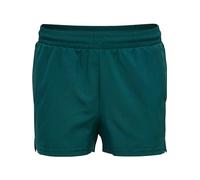 hummel - hmlMOVE Grid Woven Shorts Woman, Pantalones Cortos De Las Mujeres, Deep Teal, S -
