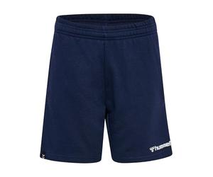 hummel HmlMOVER - Bermudas de algodón para niños, Color Azul Marino, 128
