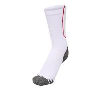Oterra A/S Hmlpro-Calcetines de Entrenamiento Bajos, Blanco y Rojo, 39-42 Unisex Adulto