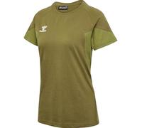Hummel Camiseta funcional 'Travel' lima / oliva / blanco S lima / oliva / blanco