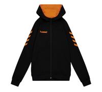 hummel Kids Go Cotton Zip Hoodie 16 Years Black/Orange