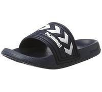 Hummel Larsen Slipper, Mocasines para Unisex adulto, Azul (Dress Blue/white), 46 EU