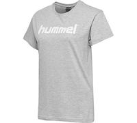 Hummel Logotipo De Algodón Hmlgo, Camisetas Mujer, Gris, S