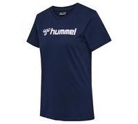 hummel Mover Camiseta deportiva de manga corta para mujer, camiseta deportiva para fitness, gimnasio, deporte y uso diario - Camiseta muy cómoda de tejido de punto suave (100% algodón) - Ajuste normal