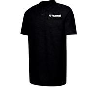 hummel Mover - Polo de Manga Corta para Hombre, clásico, para Deporte y Uso Diario, con Logotipo y Cuello de Punto Plano, de Tela de piqué (algodón/poliéster), Ajuste Normal