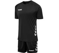 hummel Promo F9001 - Conjunto de camiseta de manga corta para niños, color negro, talla 6 (116)