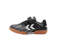 hummel Root Elite Jr Vc, Zapatos de balonmano Unisex niños, Black Grey, 35 EU