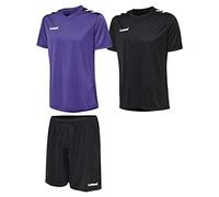 Hummel Set Morado y Negro 100% poliéster Unisex Talla 3XL
