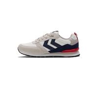 hummel Shoe Monaco 86 Adultos, Blanco, Azul y Rojo., 38 EU