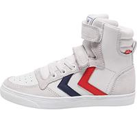 hummel Slimmer Stadil Leather High Jr, Zapatillas Unisex Adulto, Blanco White 9001, 36 EU