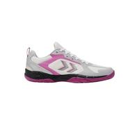 hummel Speed Court - Zapatillas unisex (talla 42,5), color blanco y morado