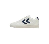 hummel St Power Play Cl - Zapatillas Deportivas Unisex, Blanco Azul Marino, 37 EU