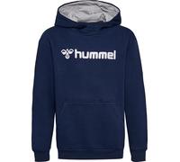 hummel Sudadera con Capucha Unisex para niños Hmlgo con Logotipo de algodón, 7026 Azul Marino, 128