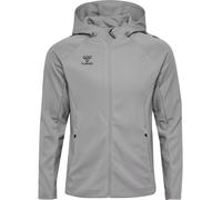 Hummel Sudadera con cremallera deportiva 'Cima 2.0' gris / negro L gris / negro