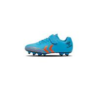 hummel Top Estrella F.G. J.R, Zapatos de fútbol, Azul/Naranja, 38 EU