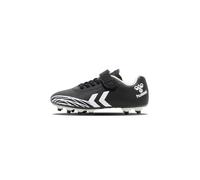 Hummel Top Star F.g. Zapatillas de fútbol Unisex para niños, con Cierre de Velcro, Negro Blanco, 25 EU