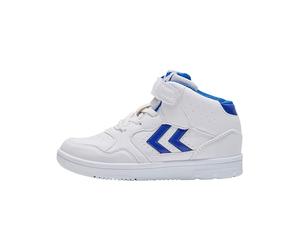 hummel Velcro Zapatillas Camden High Niños, Blanco y Azul, 34 EU