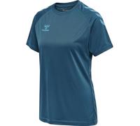hummel XK Core Poly Camiseta Deportiva para Mujer, Camiseta Deportiva de Manga Corta para Gimnasio, Fitness y Uso Diario, Transpirable, de Secado rápido, Ajuste Normal y Cuello Redondo, de poliéster