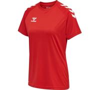 hummel XK Core Poly Camiseta Deportiva para Mujer, Camiseta Deportiva de Manga Corta para Gimnasio, Fitness y Uso Diario, Transpirable, de Secado rápido, Ajuste Normal y Cuello Redondo, de poliéster