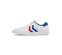 Hummel Zapatillas Unisex de Balonmano, Color Blanco/Azul Marino/Rojo, Talla 39 EU, Blanco Marino Rojo, 39 EU