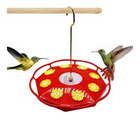 Humming Bird Feeders For Outdoors - Feeding Station Tray Outside Bird Feeder,Leak-Proof Multiple Feeding Ports,9.45x8.27x8.27 InchesDecorations, Easy Filling/Cleaning