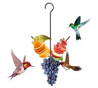 Hummingbird Bird Feeders for Outdoors | Metal Fork Design Feeding,Crow Feeder Pet Food Storage,for Flexible Outdoor Placement Garden Yard Porch Sparrow Canary Enrichment Fruit Vegetable