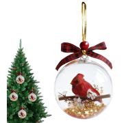 Hummingbird Bird Ornaments - Clear 3.54 Inch Bubble Christmas Balls | Lightweight and Easy to, Perfect for Seasonal Decor, Ideal for Birthday, Thanksgiving, Wedding Decorations
