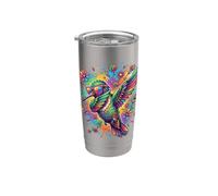Hummingbird Dabbing Sunglasses Funny Tropical Bird Graphic Vaso térmico de acero inoxidable de doble pared
