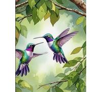 Hummingbird Dreams Journal: 140-Page Floral Notebook - Whimsical Bird Diary for Nature Lovers & Gardeners