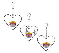 Hummingbird Feeder For Outdoor | 3X Garden Feeding Station For Sparrows | Ant and Bee Proof Pet Bird Accessories Food Container For Robins, Sparrows