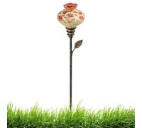 Hummingbird Feeder Stake, Metal Post Refilable Garden Decoration, Yard | Yard Ground Stake For Bird FeResin Floral Dcor Bird Feeder For Homeowners Gardeners Animal Lovers Backyard Balcony Yard Park