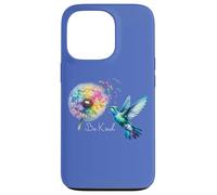 Hummingbird Floral Dandelion Be Kind Art Flower Humming Bird Carcasa para iPhone 13 Pro